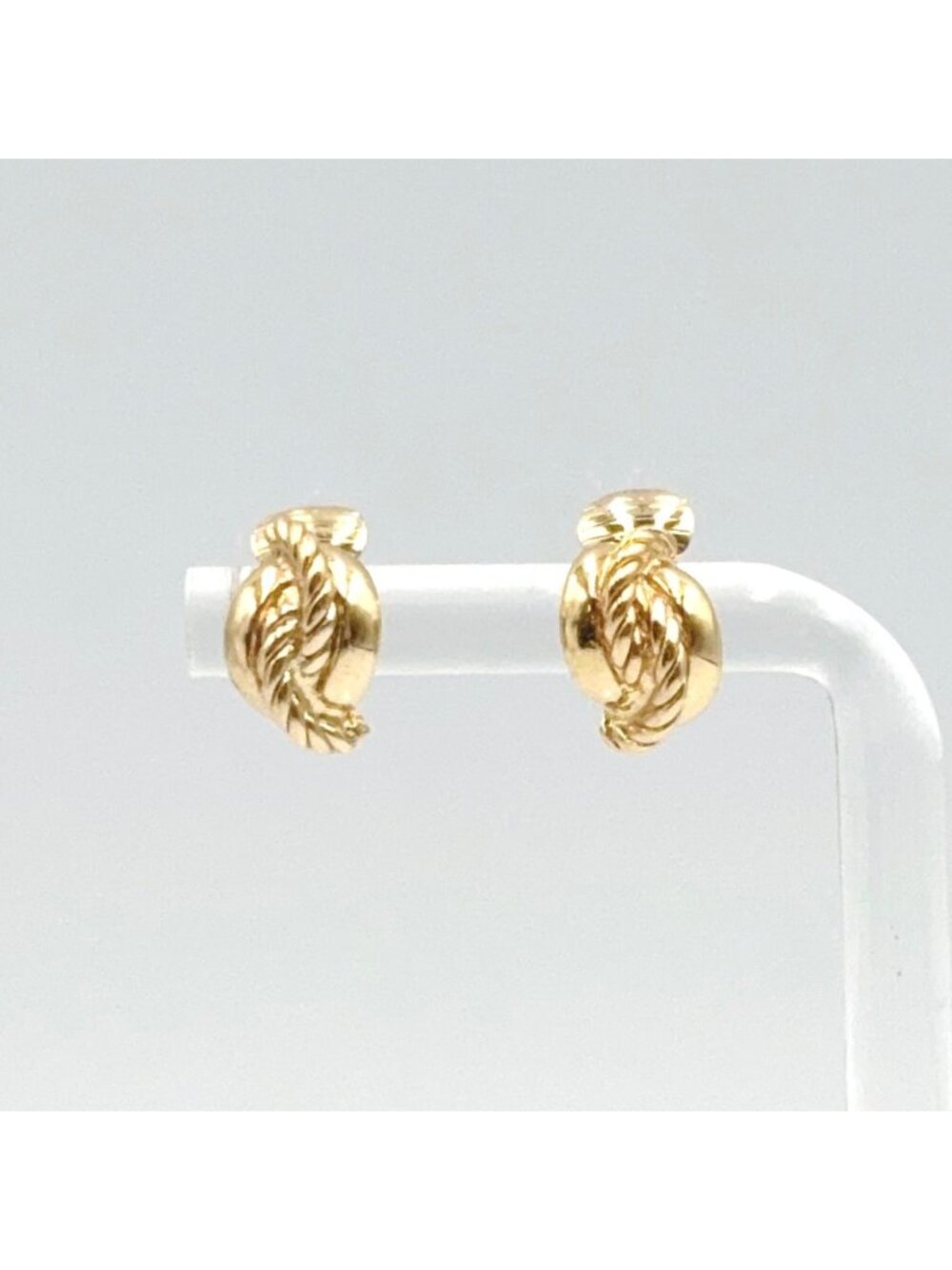 Dior Twist Vintage Gold Plated Earrings